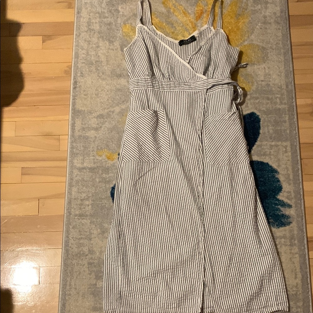 Sleeveless Wrap Midi Sundress